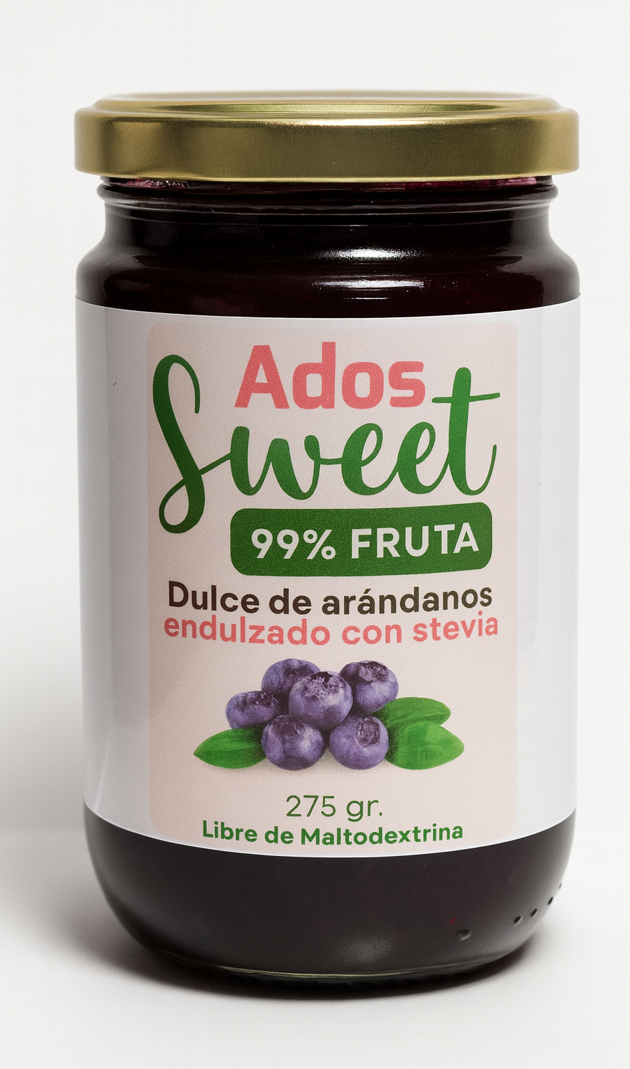 tarro de mermelada de arándanos ados sweet